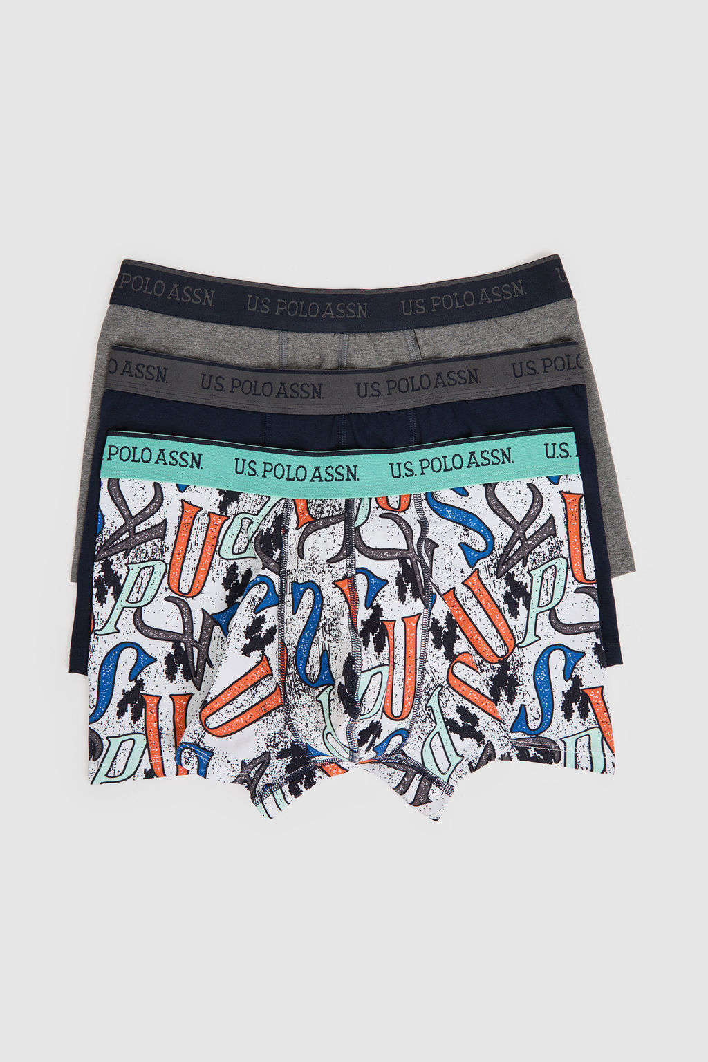 Erkek Beyaz 3l_ Boxer Tak_m_ - U.s. polo assn фото 2