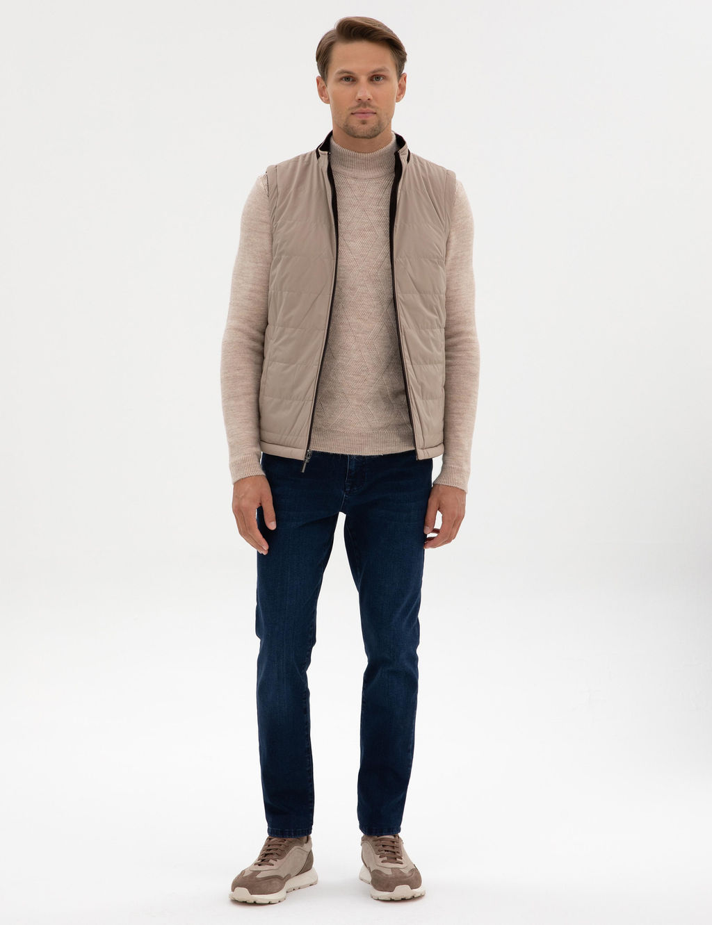 Kahverengi Suni Deri Ceket - Pierre cardin фото 4