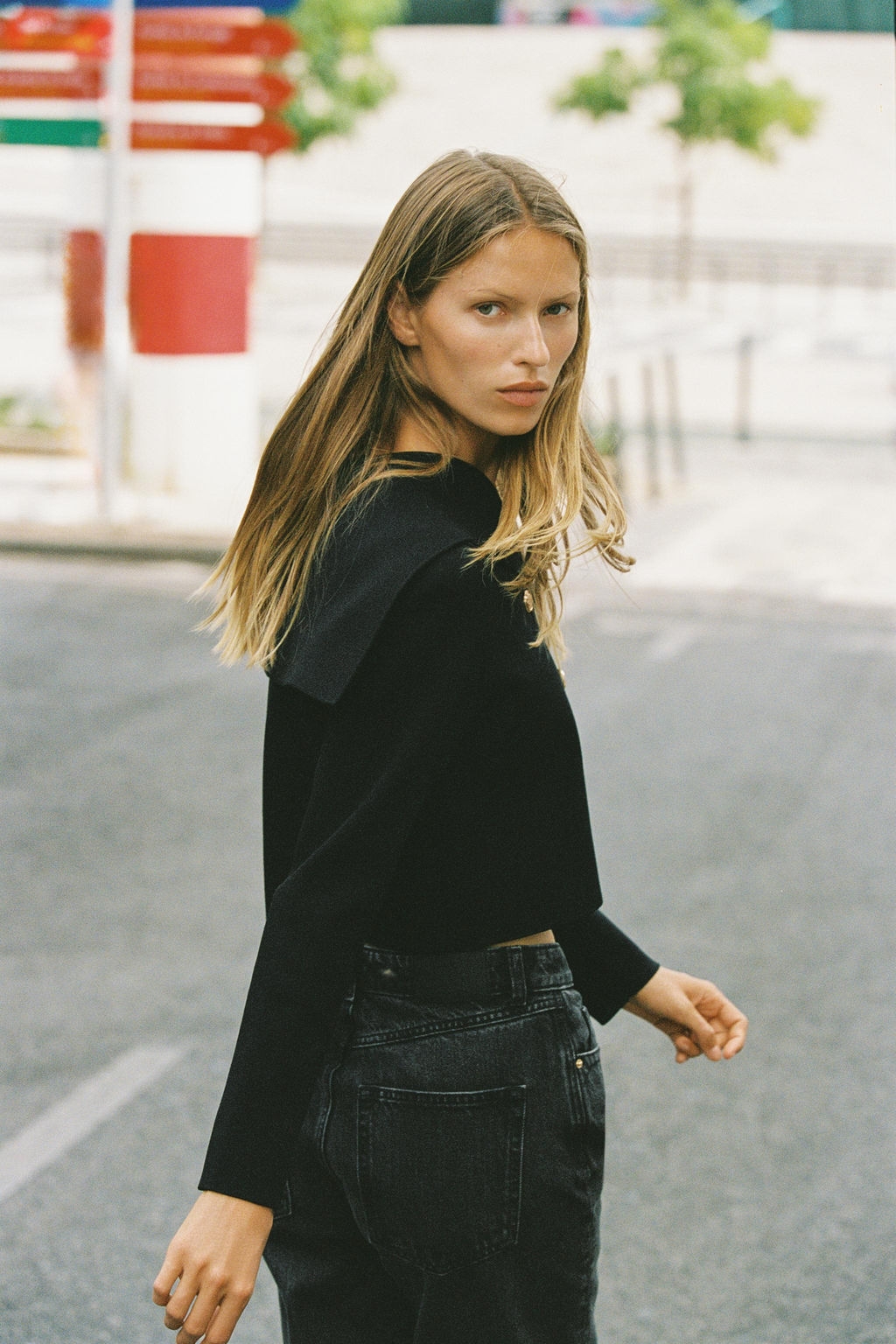 DOUBLE-BREASTED CROPPED KNIT JACKET - Zara фото 3