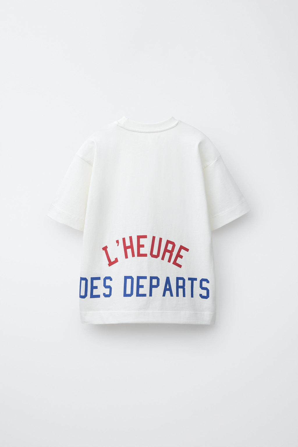 CAMISETA JOGGING TEXTO / Blanco - Zara фото 2