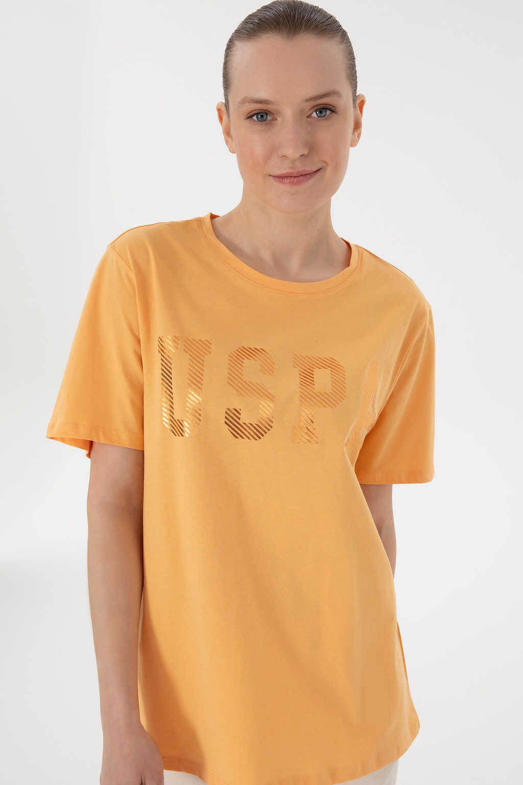 Kad_n Turuncu Basic Ti__rt Sepette S_rpriz _ndirim - U.s. polo assn фото 3