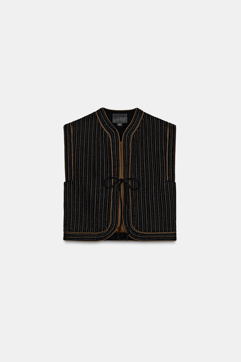 VELVET QUILTED WAISTCOAT ZW COLLECTION LIMITED EDITION - Zara фото 7