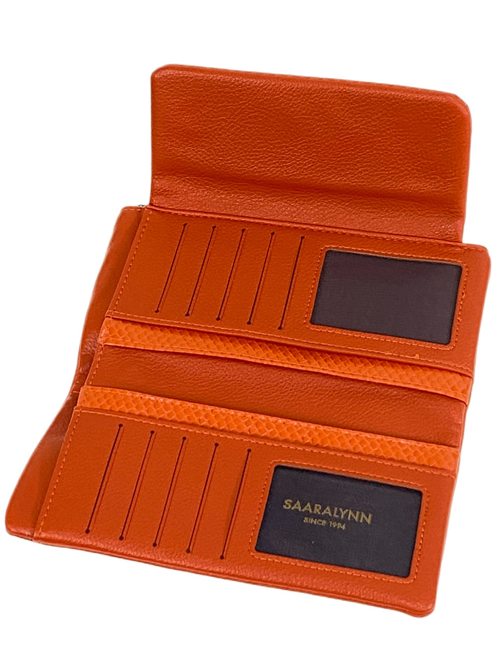 Женское портмоне из искусственной кожи, цвет оранжевый - Greta фото 2