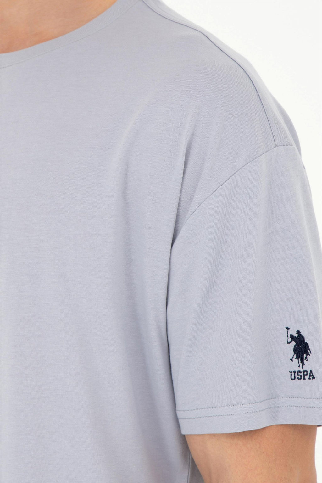 Мужская серая футболка - U.s. polo assn фото 7