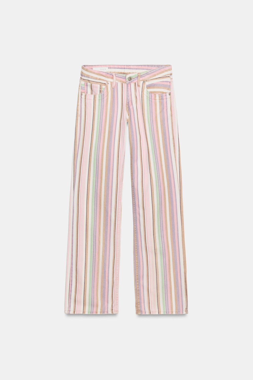 JEANS TRF WIDE LEG TIRO BAJO RAYAS / Rayas