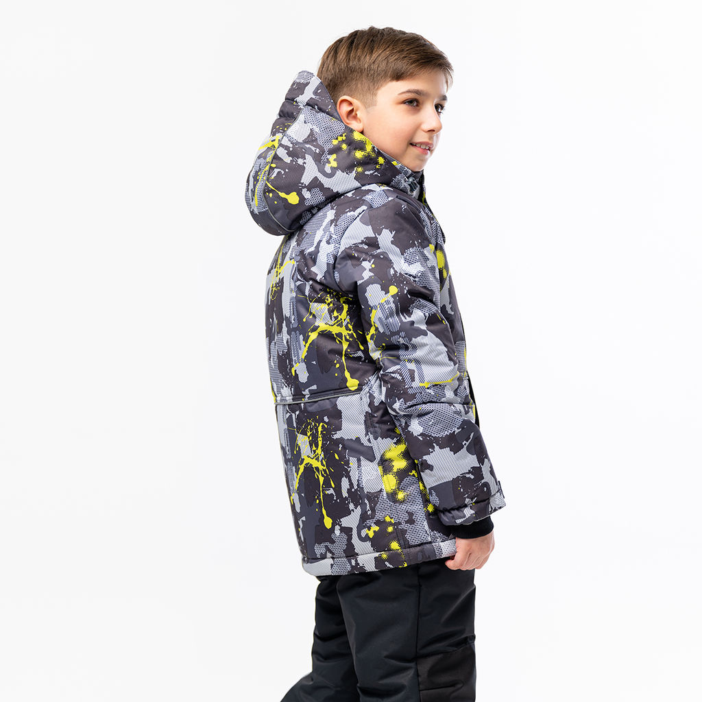 RODOS Куртка для мальчика зима М-195 КурткаВБ Серый/Голубой  фото 39