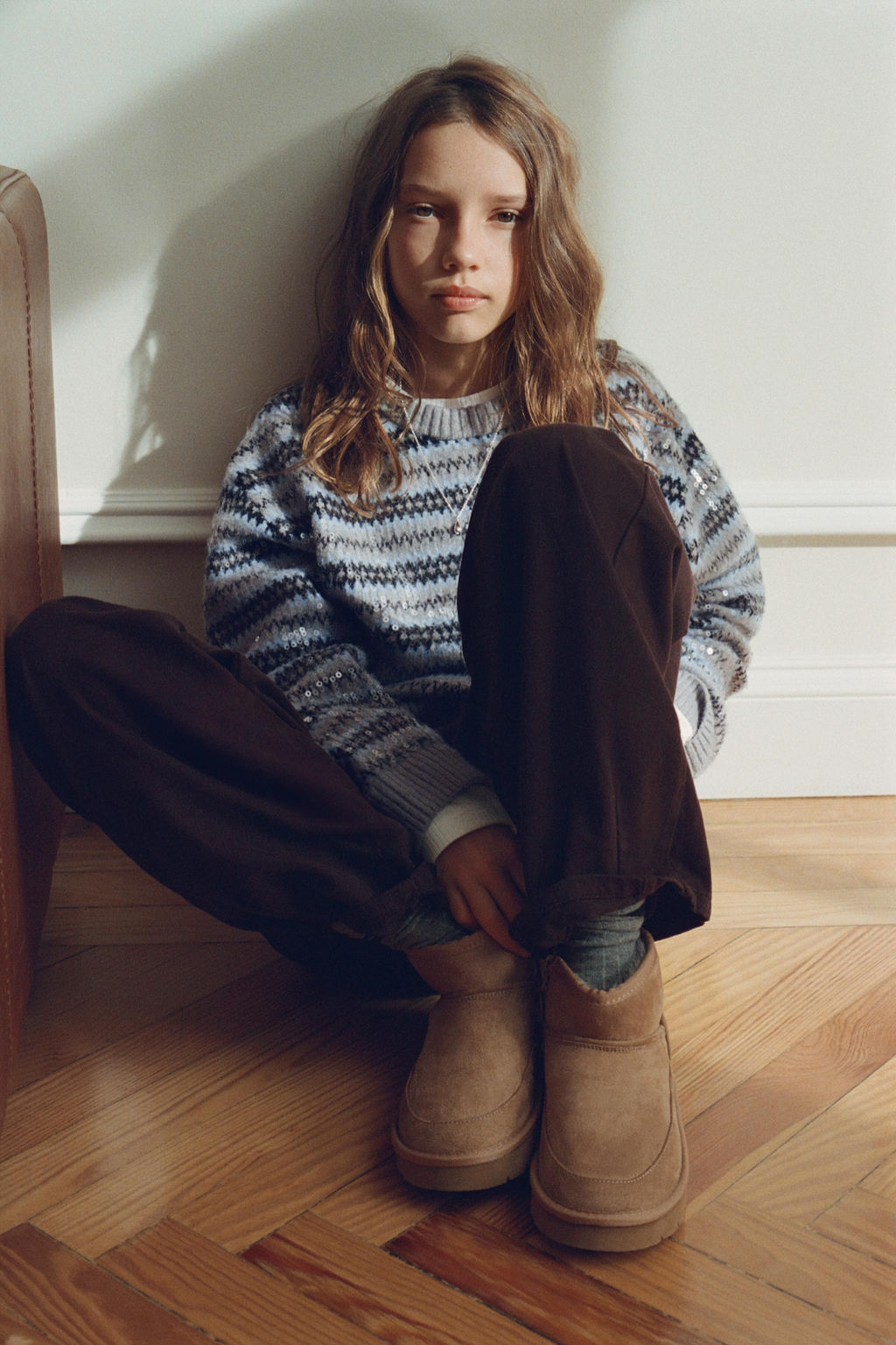 JACQUARD SEQUIN KNIT JUMPER - Zara фото 5