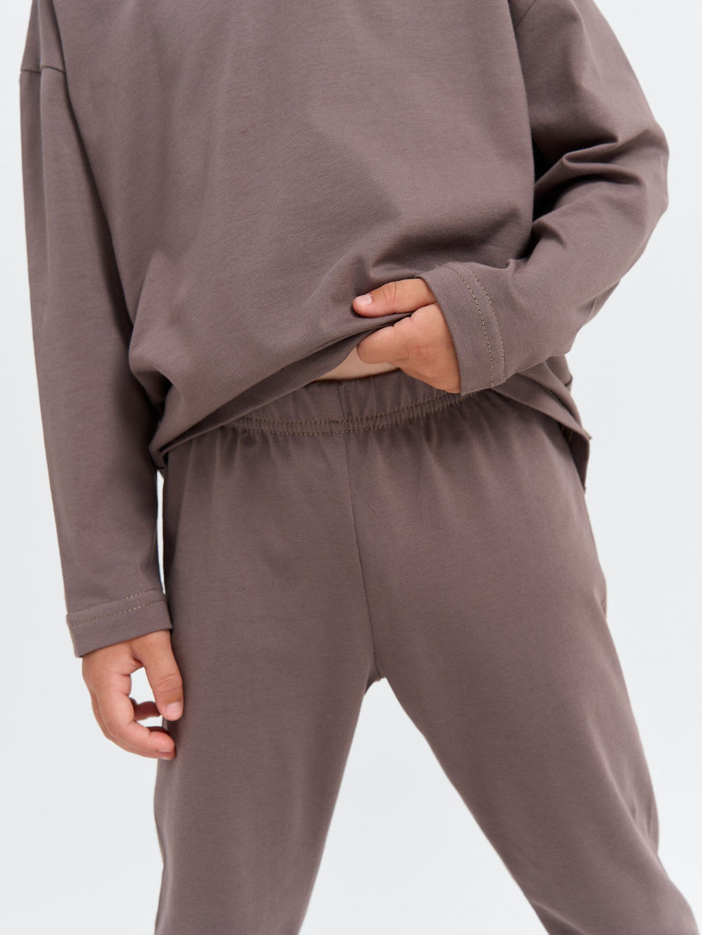 Брюки с манжетой Темный шоколад - Bungly фото 4