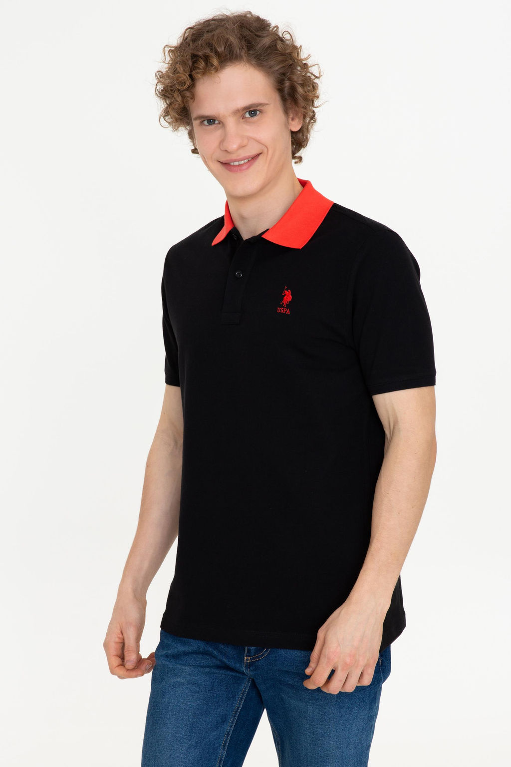 Erkek Siyah Polo Yaka Ti__rt