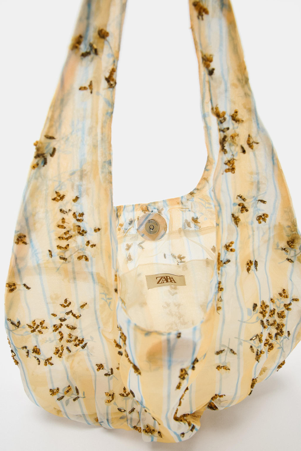 BOLSO ESTAMPADO APLIQUES / Amarillo - Zara фото 6
