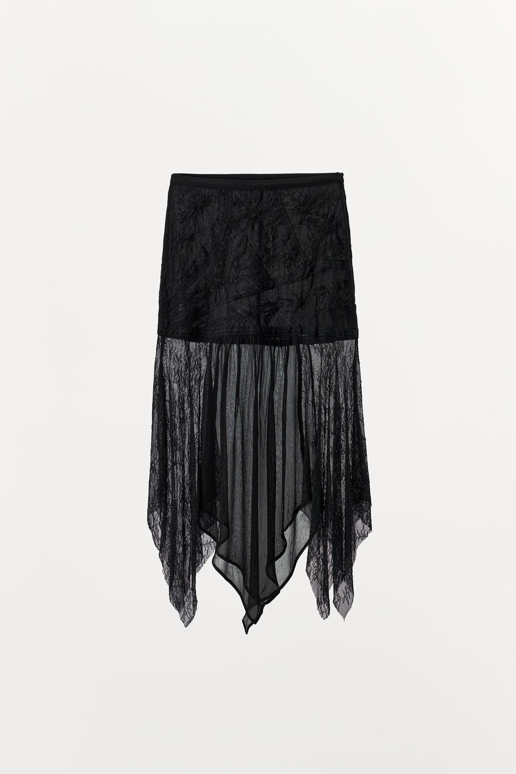 COMBINED GEORGETTE SKIRT - Zara фото 4