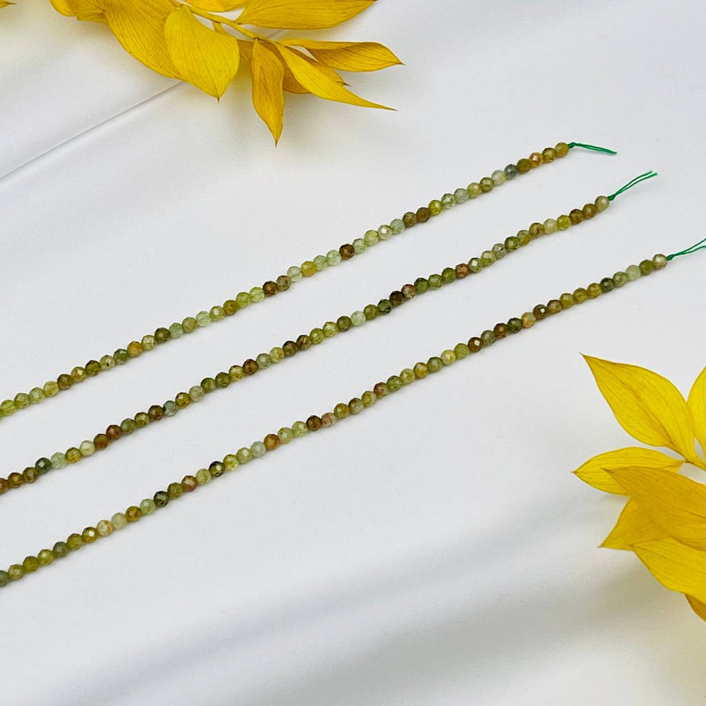 Бусины для украшений из Граната "Гроссуляр" (110 бусин) 39 см