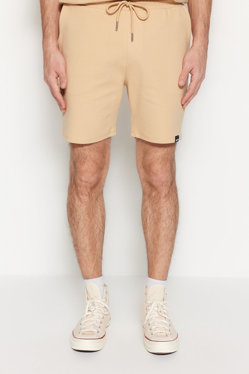 TRENDYOL MAN Premium Siyah Regular %100 Pamuklu Fit Dokulu Sort & Bermuda TMNSS23SR00032 - Trendyolmilla фото 4