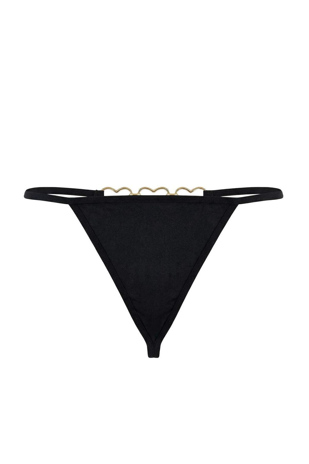 Siyah-K?rm?z? 2li Micro Kalp Aksesuar Detayl? String Kulot THMSS26KU00007 - Trendyolmilla фото 15