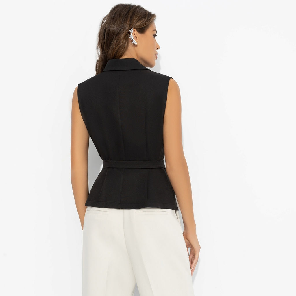 Жилет приталенный, Заслужить премию (черный) - Charutti фото 5