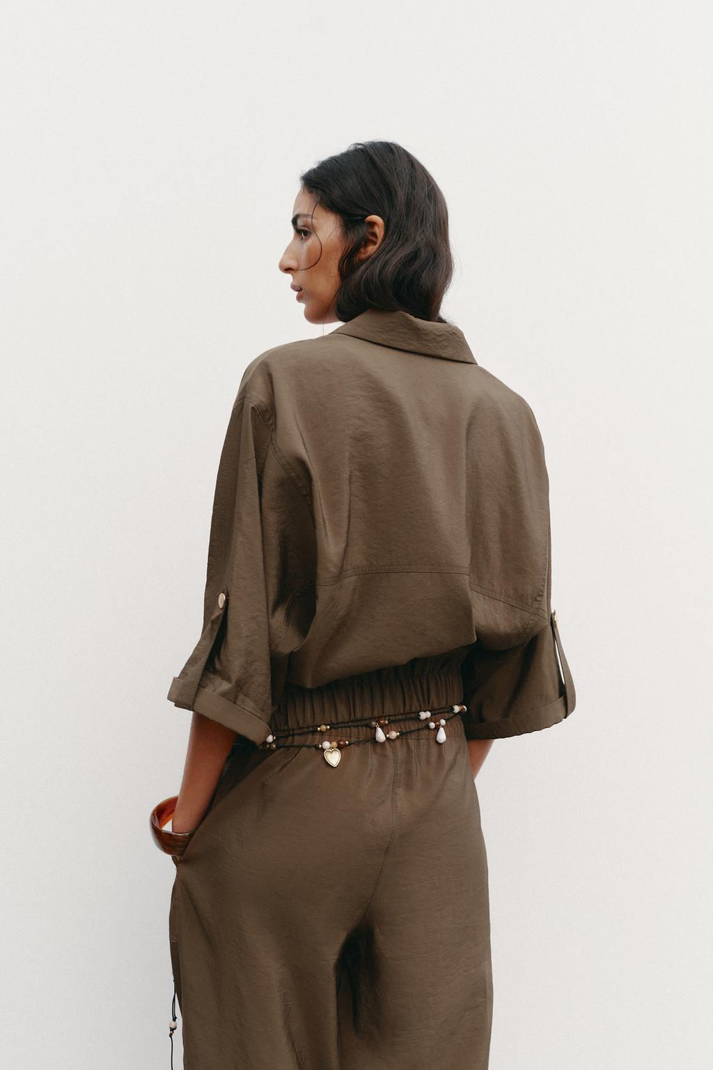 SHORT SLEEVE SAFARI SHIRT - Zara фото 4