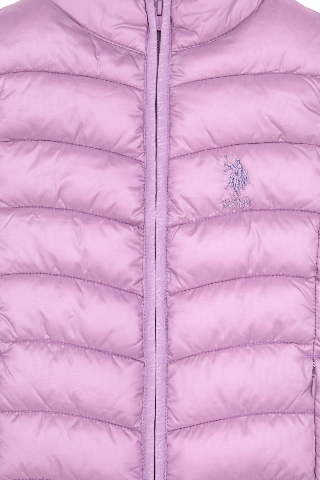 K_z _ocuk Lila Kapitone _i_me Yelek Sepette S_rpriz _ndirim - U.s. polo assn фото 4