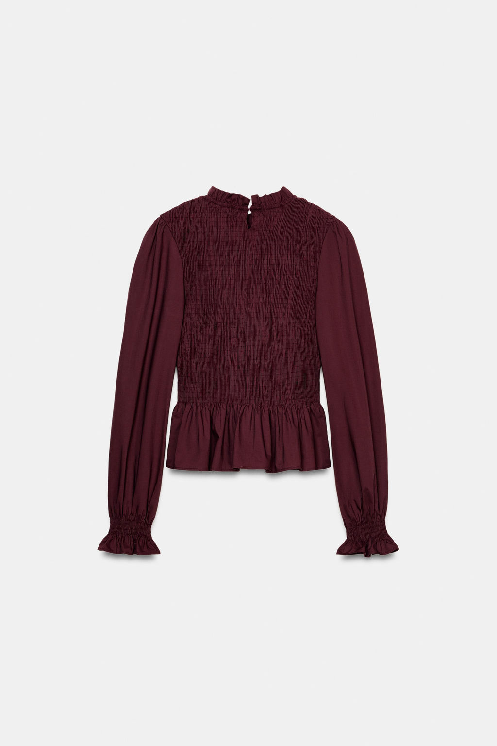 CAMISA NIDO DE ABEJA / Burgundy - Zara фото 8