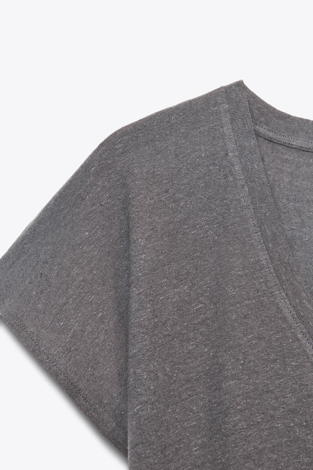 COTTON - LINEN BLEND T-SHIRT - Zara фото 6