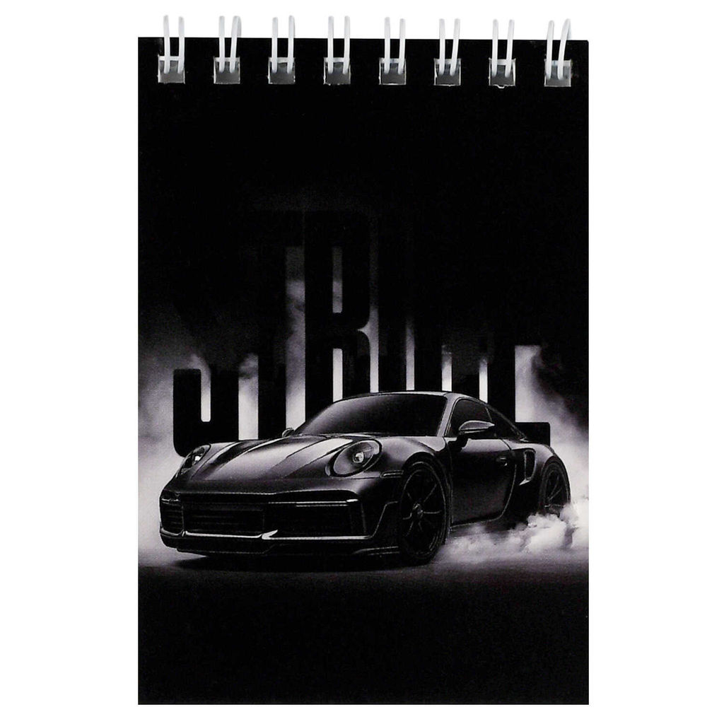 Блокнот, А7, 40 л, арт. 73414 СТРАЙК / Блок - белый офсет 65 г/м?, клетка, гребень по короткой стор