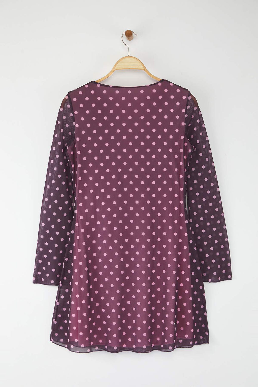 Teen Murdum Puantiye Bask?l? Tul Bodycon K?sa / Mini Astarl? Esnek Orme Elbise TWOAW26EL00138 - Trendyolmilla фото 6