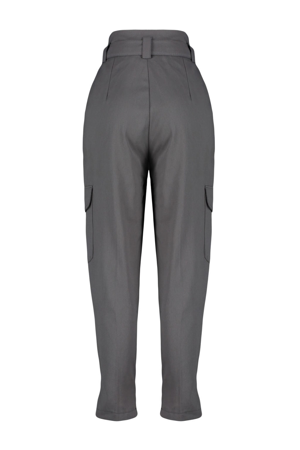 Gri Kemerli Kargo Dokuma Pantolon TWOSS21PL0138