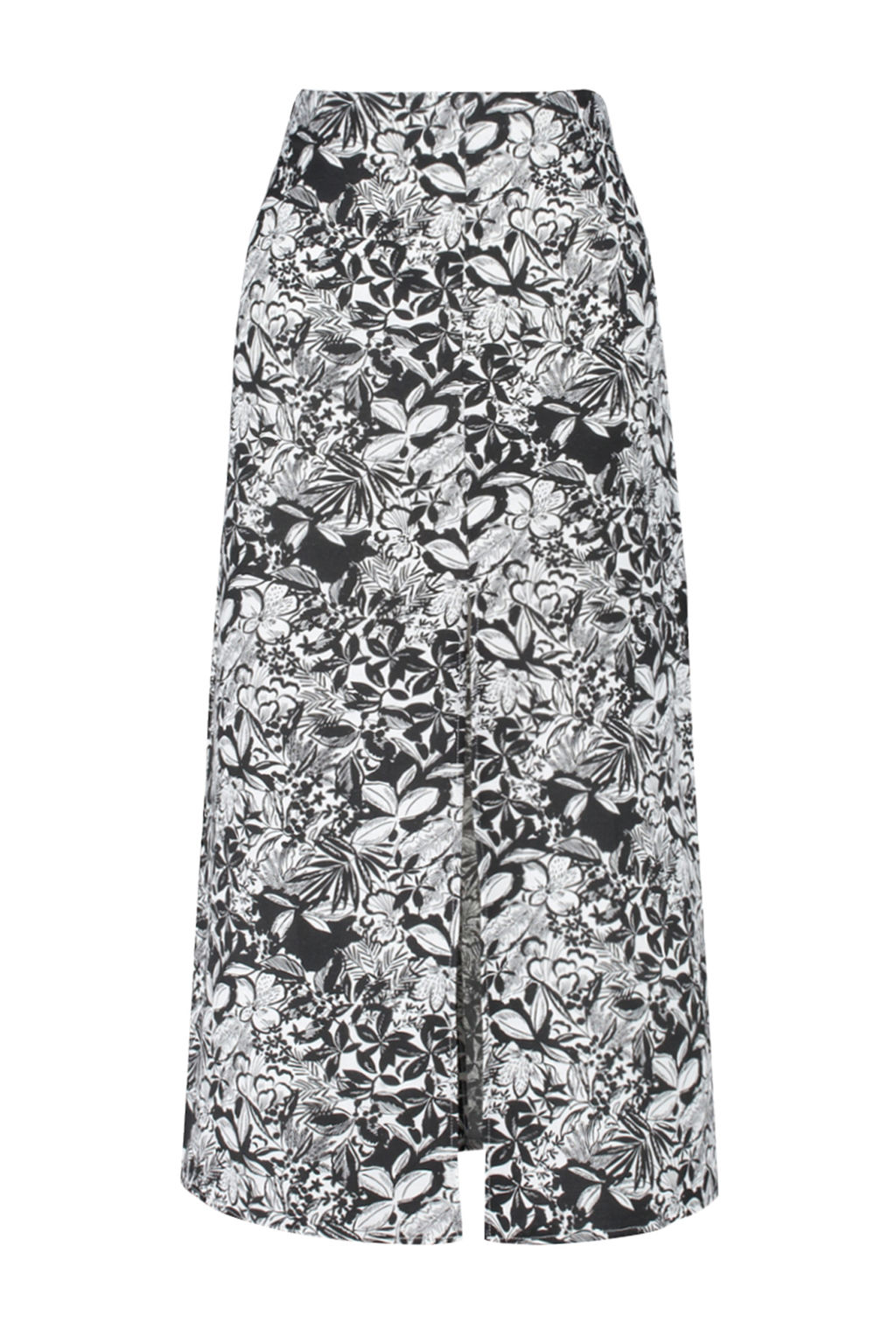 Siyah Desenli Onden Y?rtmac Detayl? Midi Boy Dokuma Keten Gorunumlu Etek TWOSS24ET00104 - Trendyolmilla фото 8