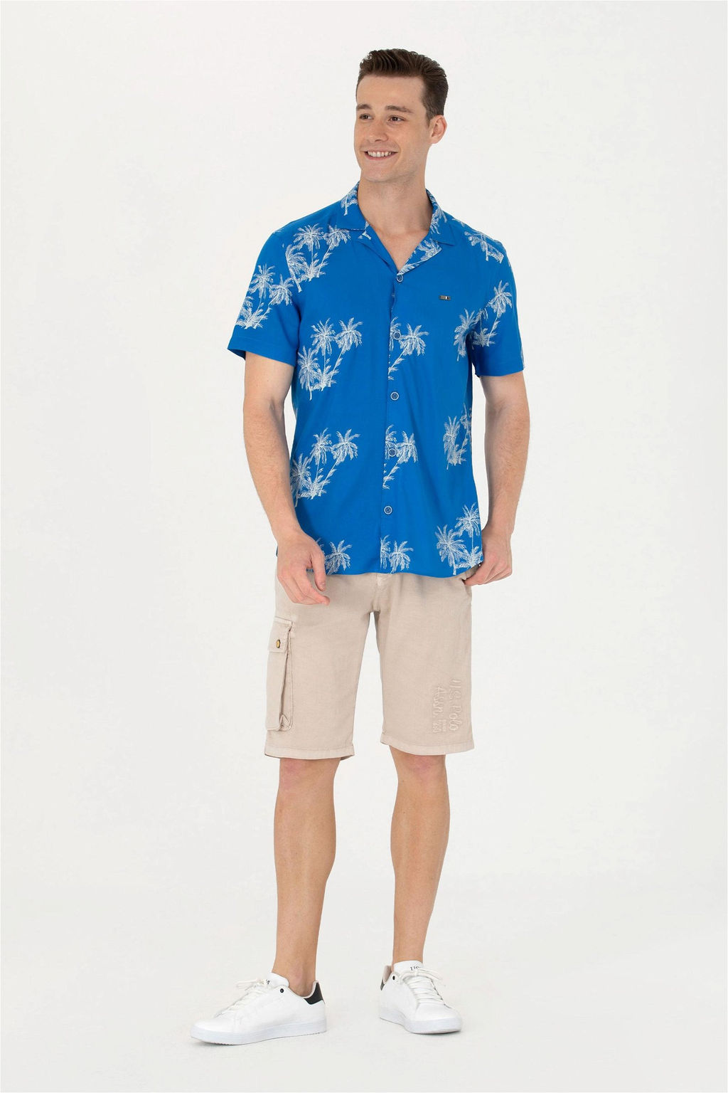 U. S. Polo Assn Мужская рубашка Saks с коротким рукавом - U.s. polo assn фото 11