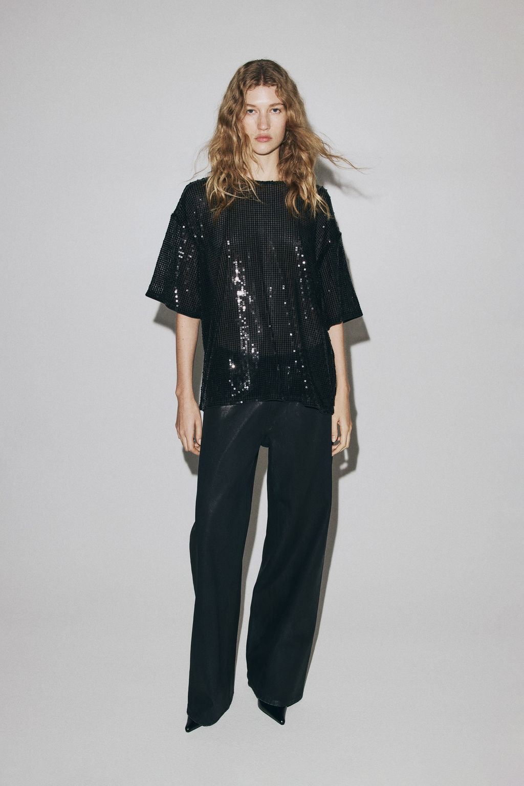 Top oversize de lentejuelas - H&m фото 4
