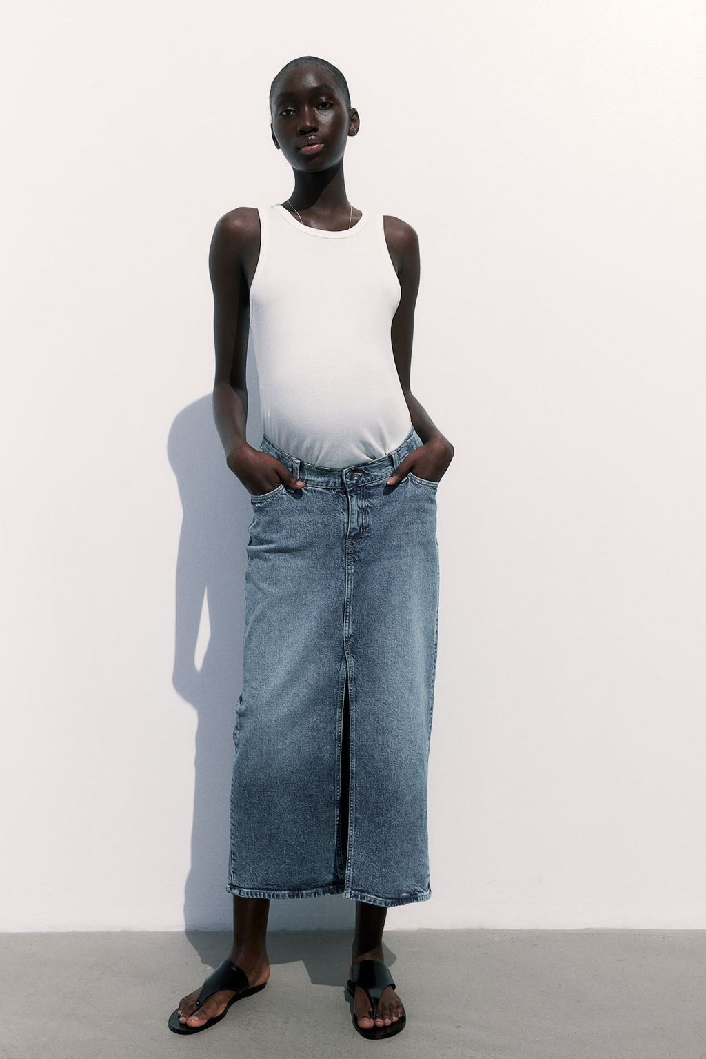 MAMA Falda denim Before & After - H&m фото 2