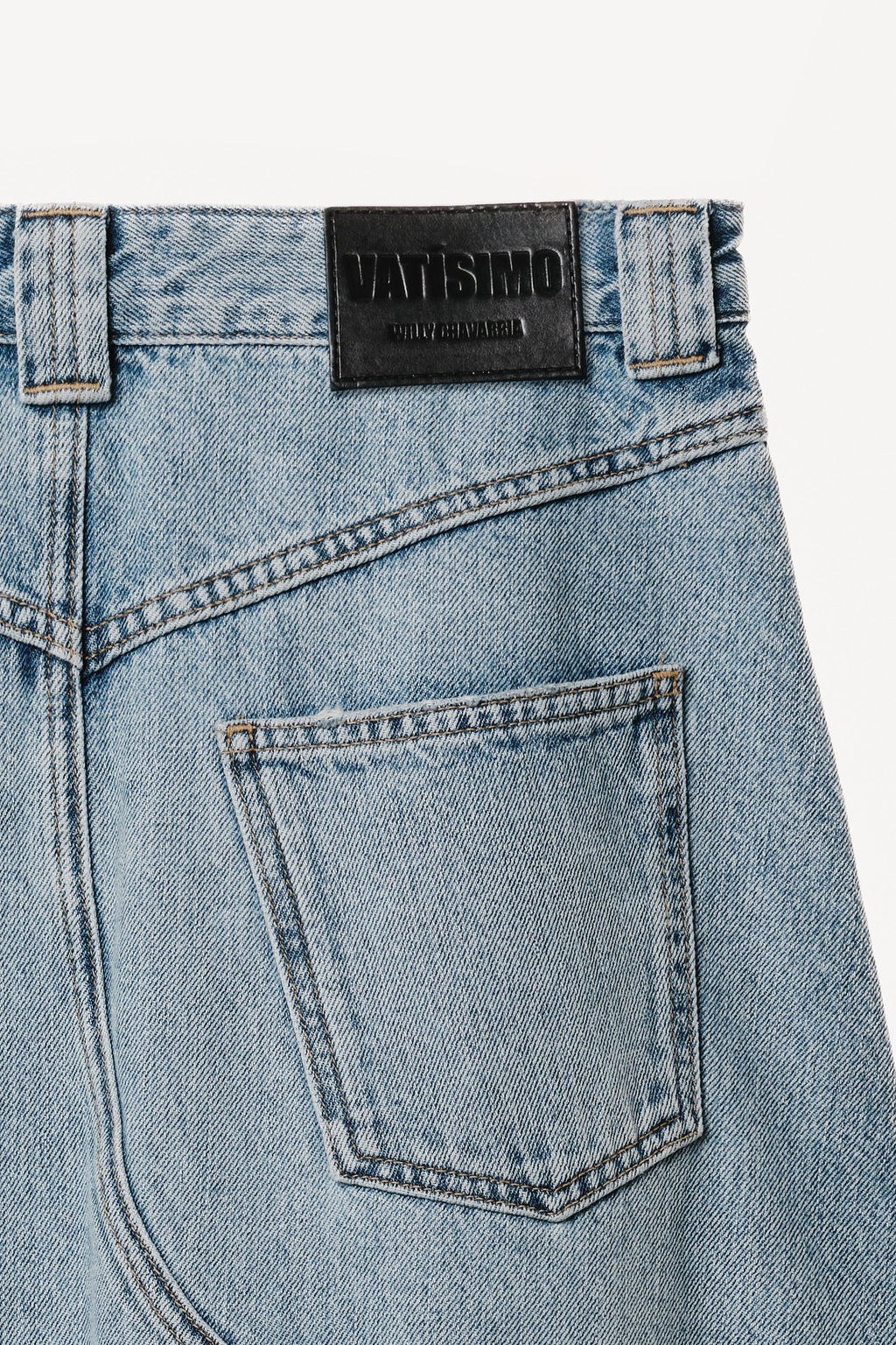 FALDA MIDI DENIM WILLY CHAVARRIA X ZARA / Azul claro  фото 6
