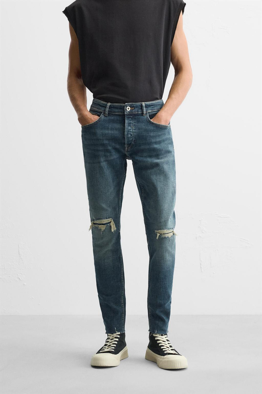RIPPED SKINNY FIT JEANS - Zara фото 2