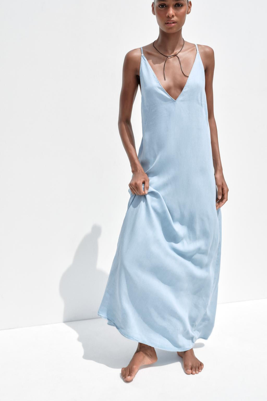 FLOWING MIDI DRESS - Zara фото 8