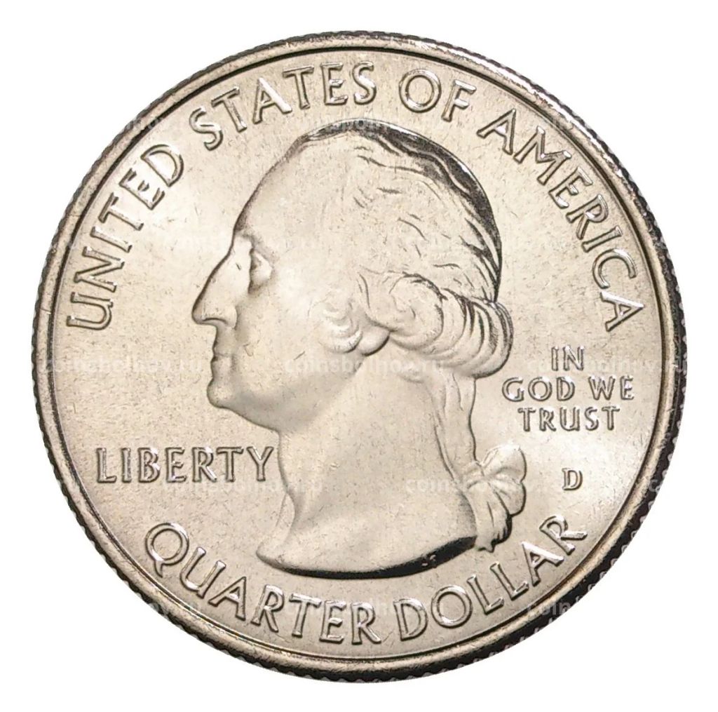 25 центов 2018 года D США Национальные парки №42 Национальное побережье Апостл-Айлендс