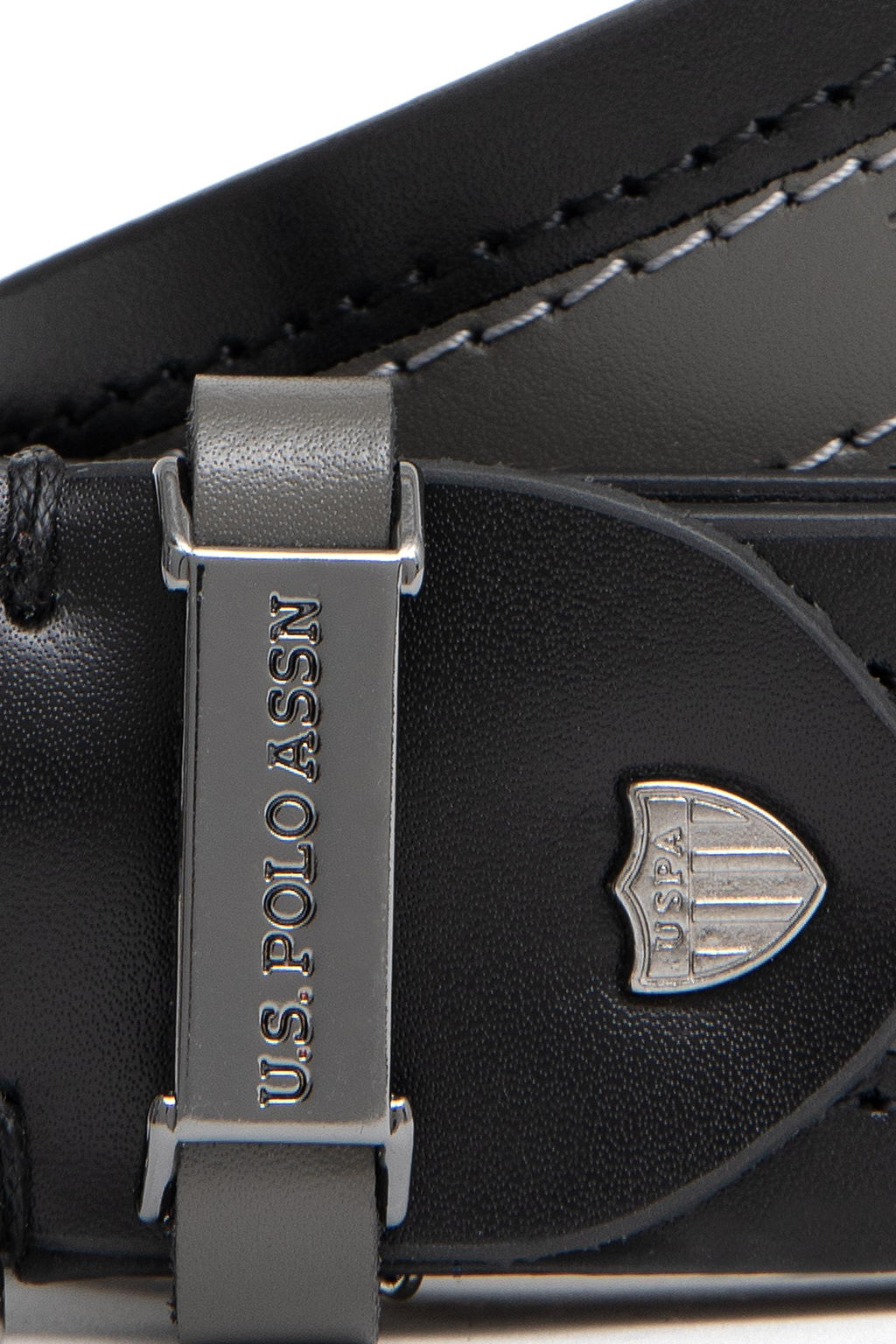 Мужской черный пояс - U.s. polo assn фото 4