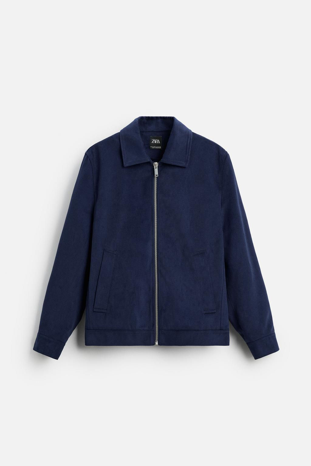 LYOCELL/COTTON ZIP-UP OVERSHIRT - Zara фото 5