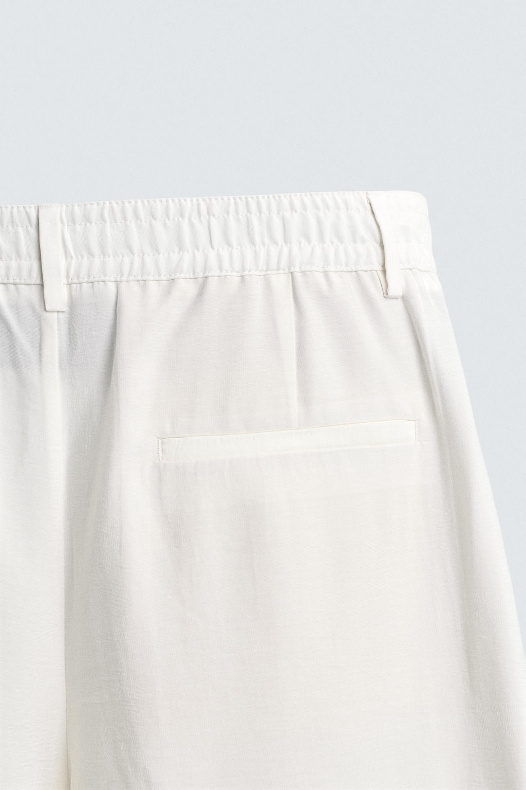PANTAL?N FLUIDO PLIEGUES / Blanco roto - Zara фото 9