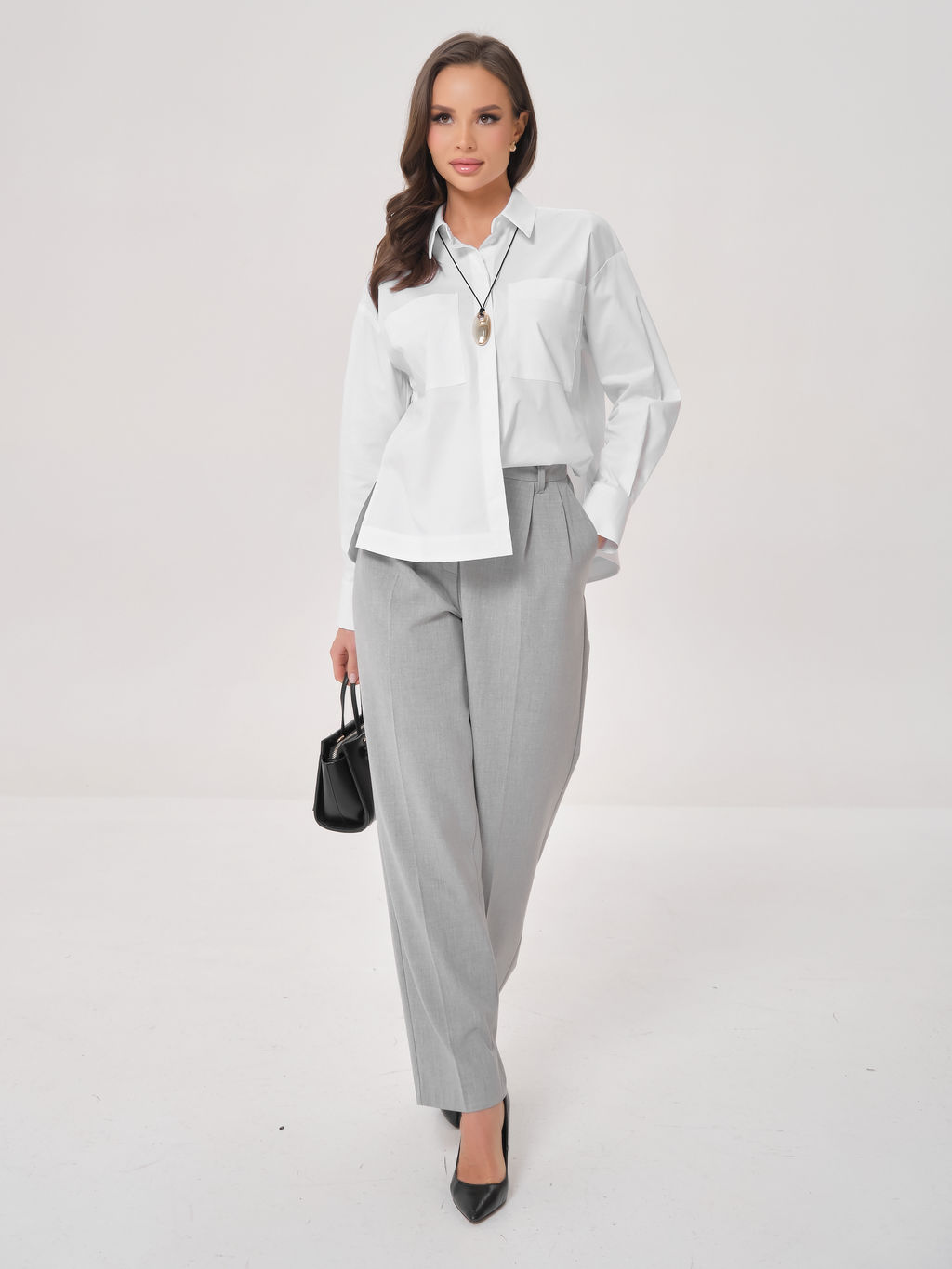 Блузка с карманами - Marchello marchellini фото 4