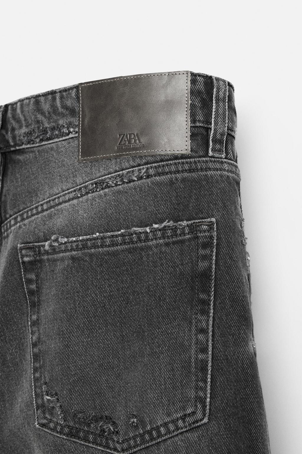 STRAIGHT FIT RIP JEANS - Zara фото 9