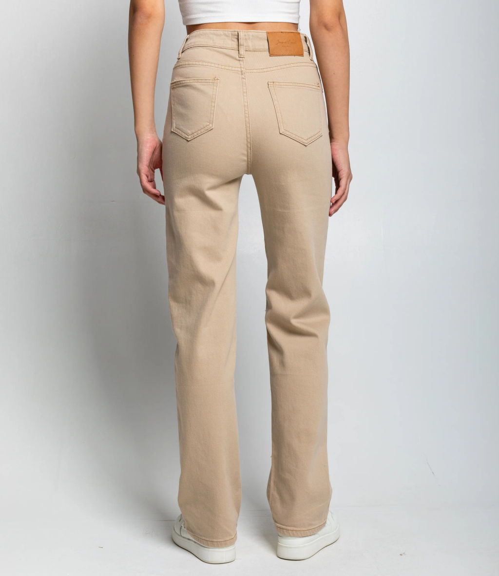 Джинсы #КТ8928, бежевый - Dommod фото 4