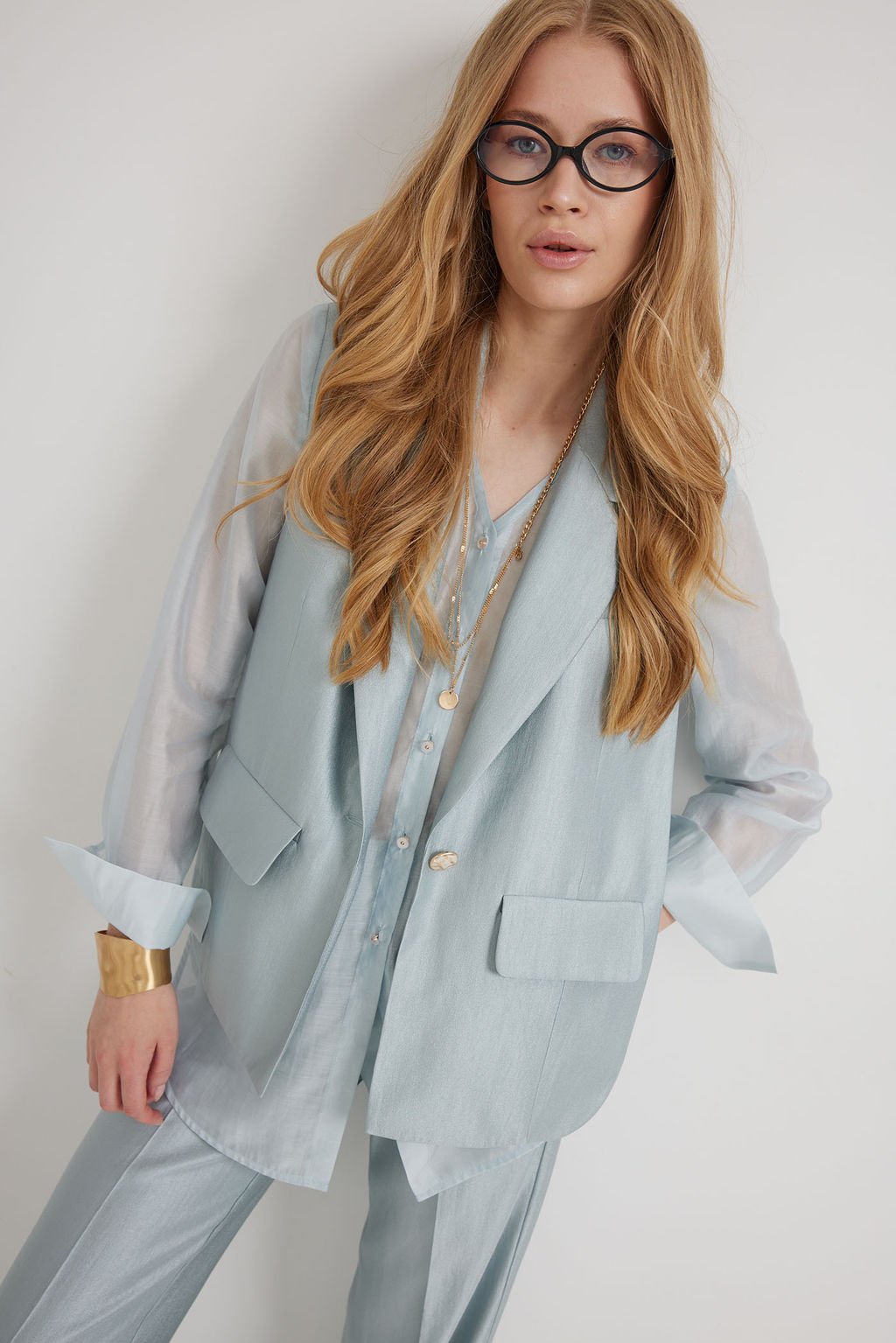 Костюм блузка-жилет+брюки (9606.1) - Davydov фото 6