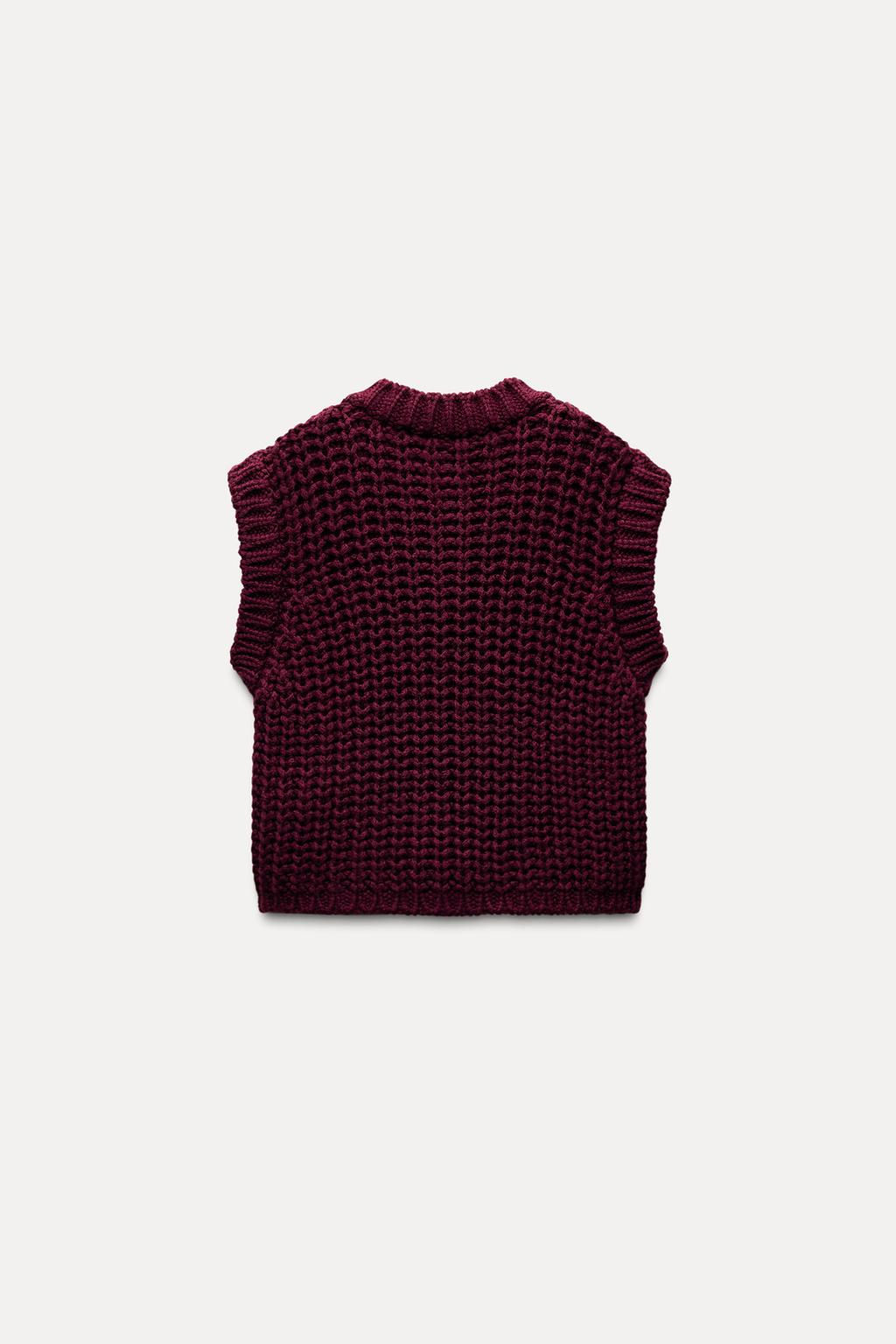 THICK KNIT WAISTCOAT - Zara фото 6