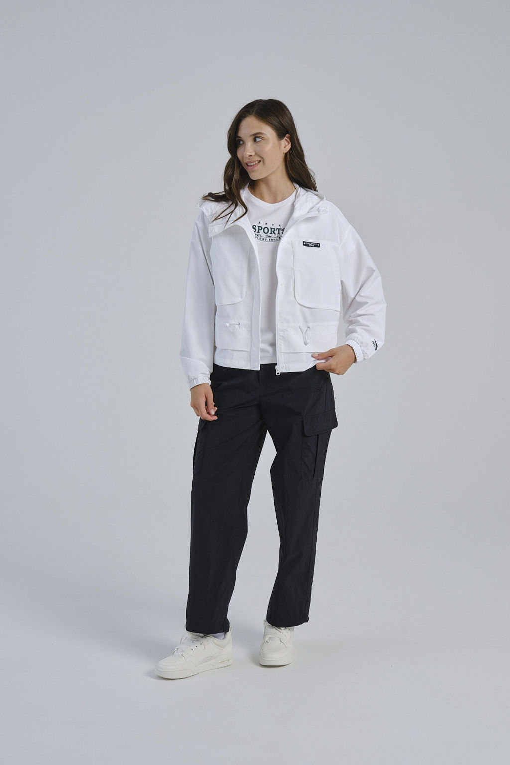 Ветровка Белый ATSC Woven Track Top - Anta фото 2