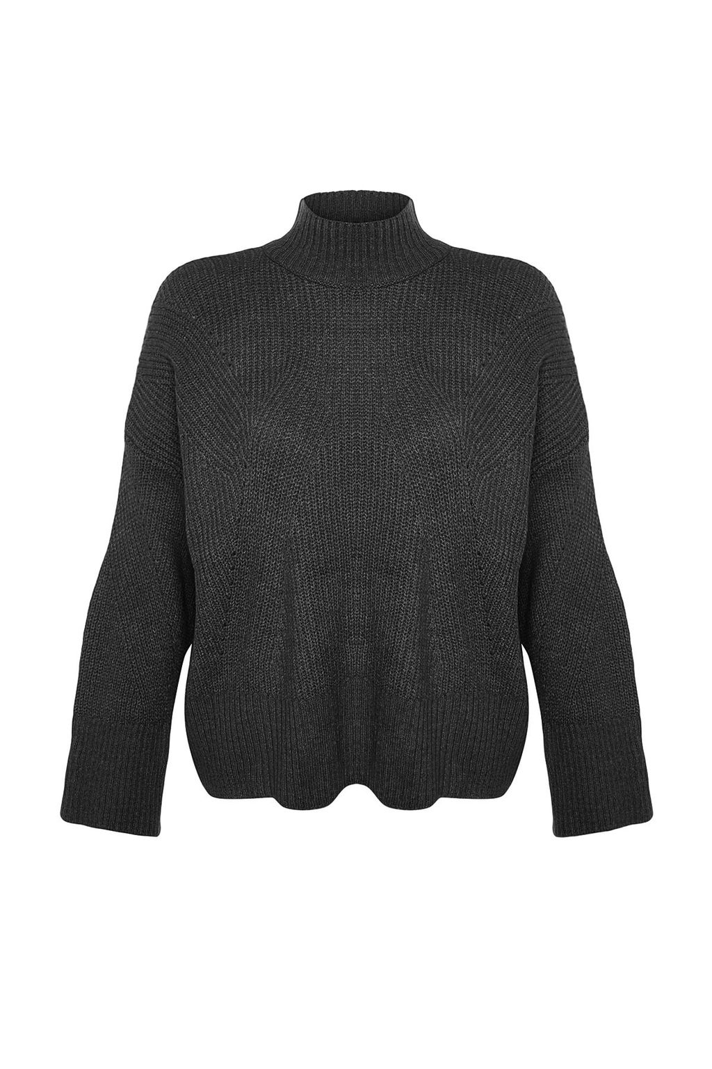 Indigo Yumusak Dokulu Basic Triko Kazak TWOAW22KZ0474 - Trendyolmilla фото 9