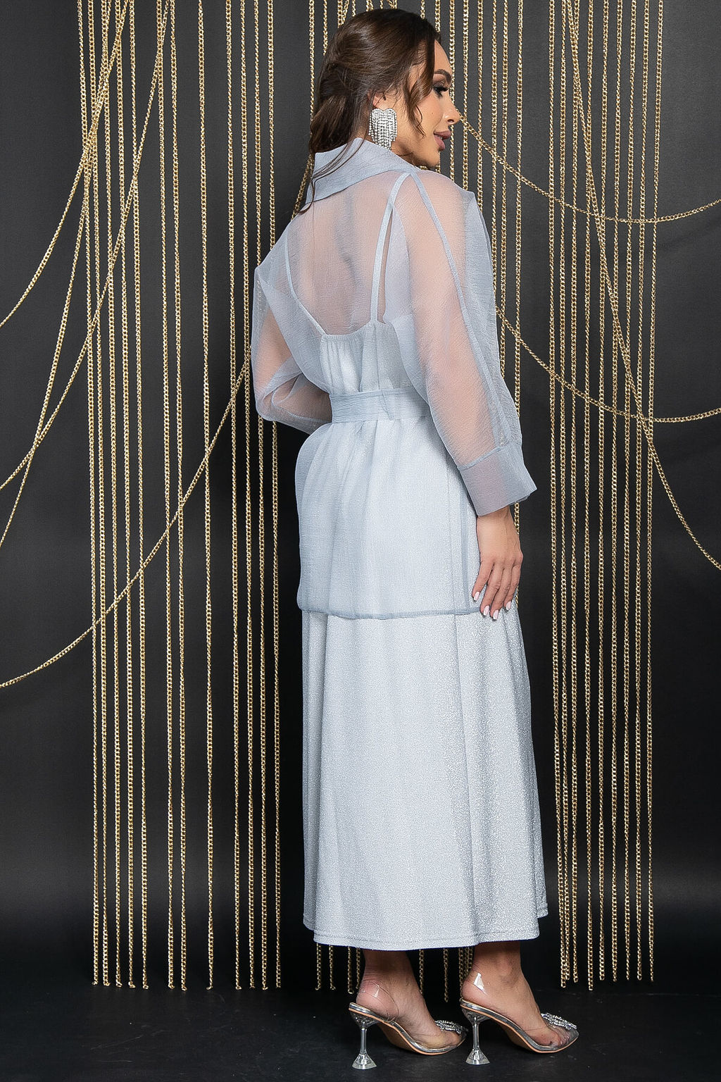 Костюм Случайная встреча (серый) К11719 - Lt collection фото 2