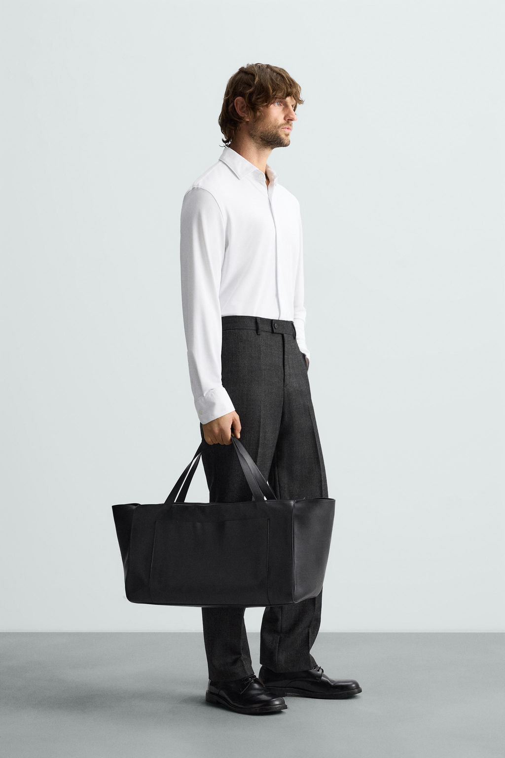 TEXTURED STRETCH SHIRT - Zara фото 33