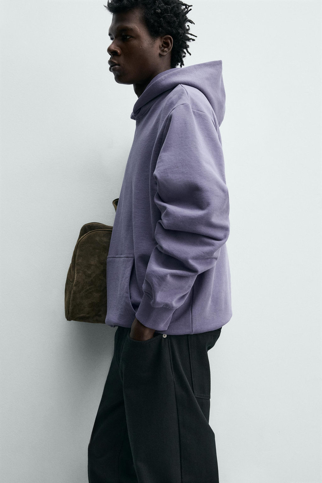 SUDADERA CAPUCHA B?SICA / verde lavado - Zara фото 6