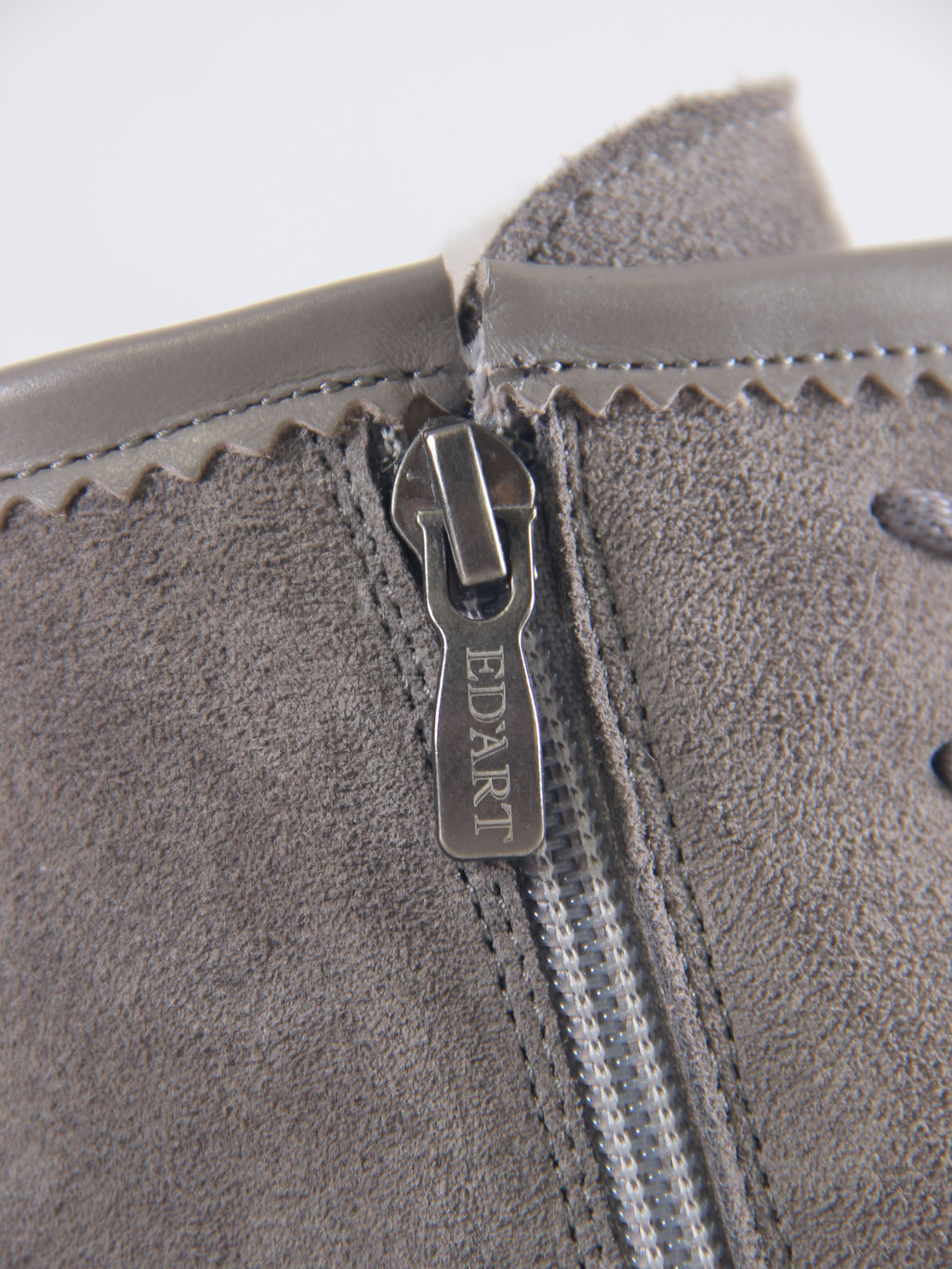 Ботинки 319.taskanagr.Серый замок замша+игуана/байка