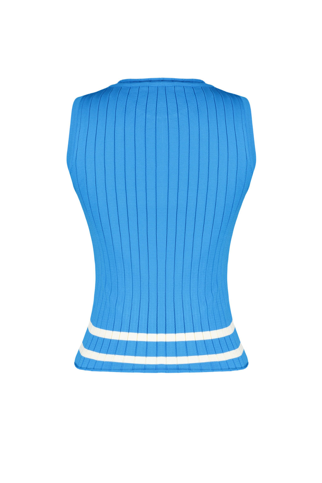 Mavi Basic Renk Bloklu Triko Triko Ince Bluz TWOSS23BZ00668 - Trendyolmilla фото 8