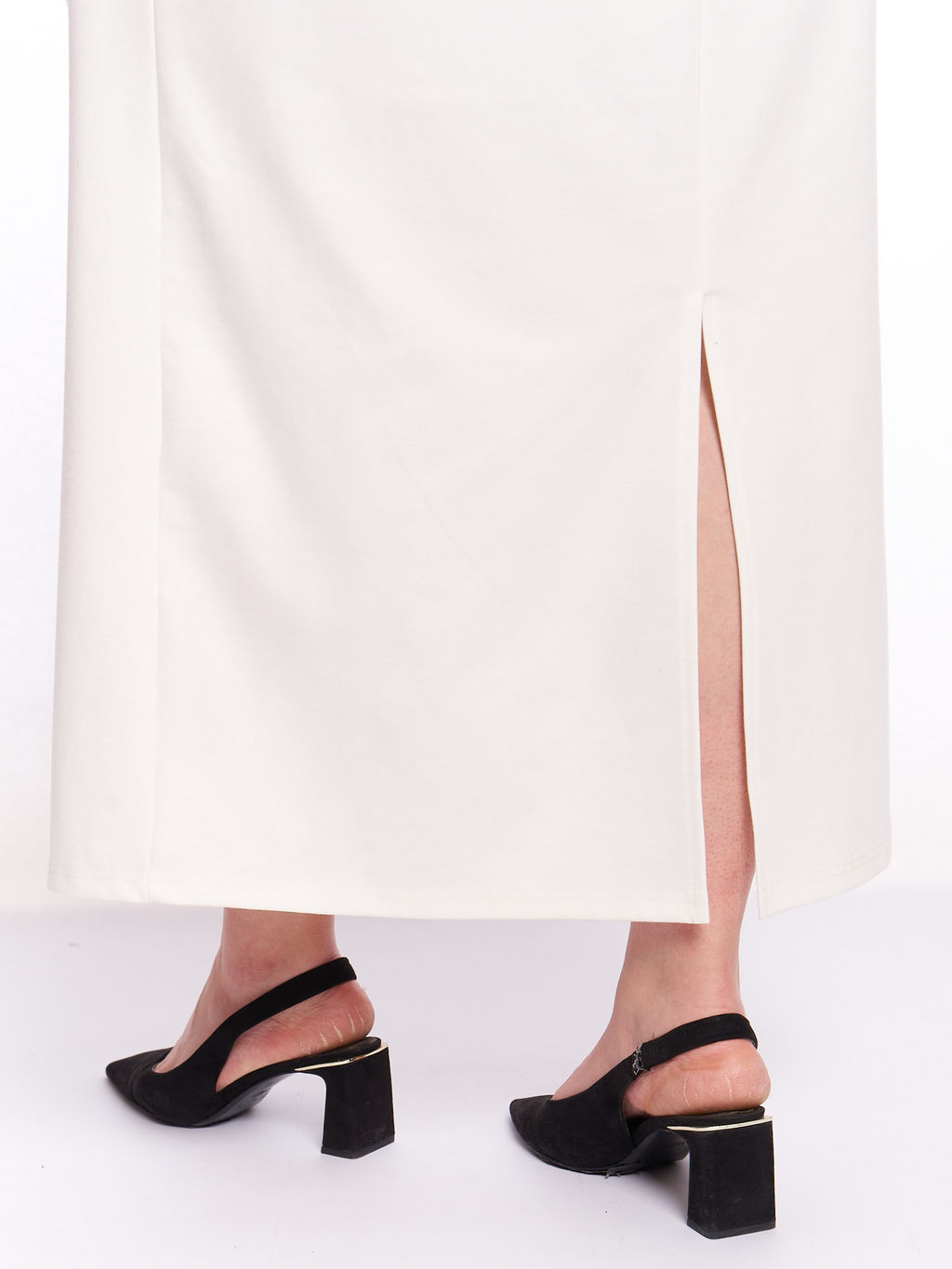 Платье из плотного трикотажа PP51506WHT04